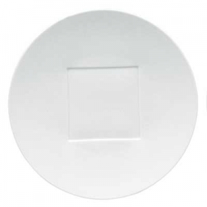 Raynaud Hommage by Thomas Keller Round Flat Platter 12.5" Square Well