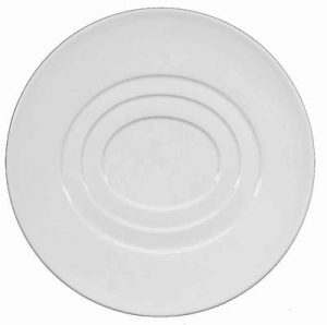 Raynaud Hommage by Thomas Keller Round Plate 8.5" Concentric Oval Circles