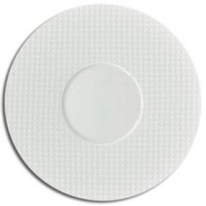 Raynaud Checks by Thomas Keller Medium Round Plate - Round Well