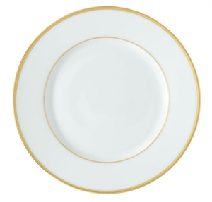 Raynaud Fountainebleau Gold w/ Filet Rim Soup Plate