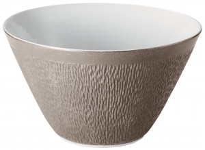 Raynaud Mineral Irise - Platinum Salad Bowl - Cone Shape