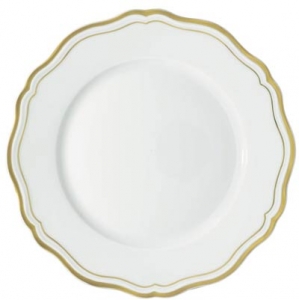 Raynaud Polka Gold Dinner Plate