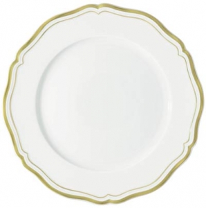 Raynaud Polka Gold Buffet Plate - 11.75"