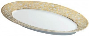 Raynaud Salamanque Gold Pickle Dish / Side Plate