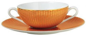 Raynaud Tresor Cream Soup Cup - Orange