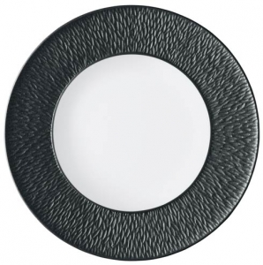 Raynaud Mineral Irise Black Dessert Plate - 8.6"