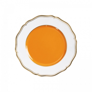 Raynaud Mazurka Or Orange Dessert Plate - 8.7"