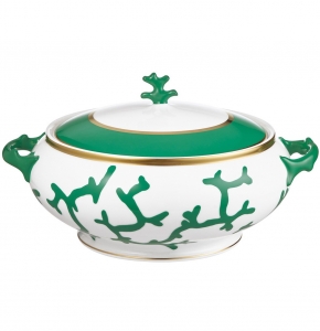 Raynaud Cristobal Emerald Soup Tureen - 59 oz.