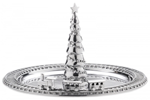 Christmas Traditions Christmas Tree Server with Train