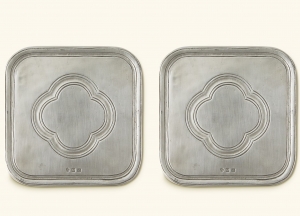 Match Pewter Square Coaster - Pair