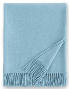 Sferra Dorsey Cashmere Throw - Sky