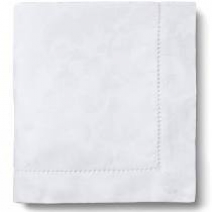 Sferra Acanthus - White Oblong Tablecloth - 70 X 126