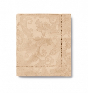 Sferra Acanthus - Parchment Square Tablecloth - 70 X 70