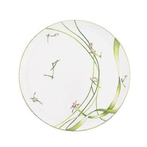 Amaryllis Footed Cake Platter