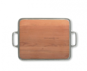 Match Pewter Bar Tray w /Handles