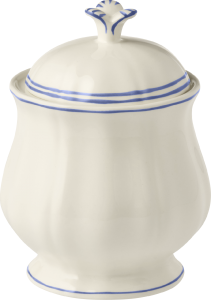 Gien Filets Bleu Sugar Bowl