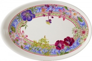 Millefleurs Oval Tray