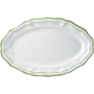 Gien Filets Vert Oval Platter