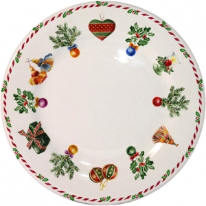JOYEUX NOEL DESSERT PLATE