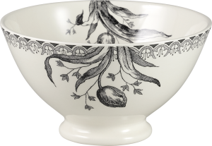 Gien Tulipes Noires Bowl Large - 23.5oz.