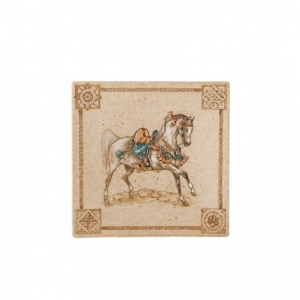 Chevaux Du Vent Square Plate Small