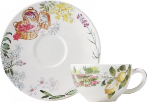 Gien Provence Tea Cup & Saucer - 6 oz.