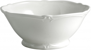 Gien Rocaille White Open Vegetable Bowl