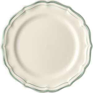 Gien Filet Celadon  / Earth Grey Dessert Plate