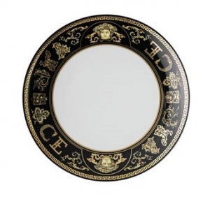 Versace Virtus Gala Black Salad Plate