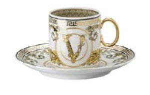 Versace Virtus Gala White  AD Cup & Saucer