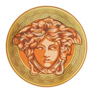 Versace Medusa Amplified Orange Coin Service Plate - 13"