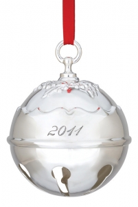 2011 Reed & Barton Holly Bell Ornament