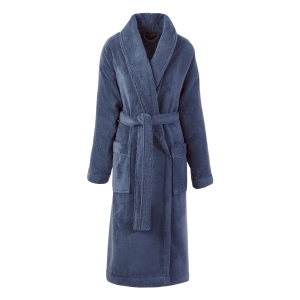 Le Jacquard Francais Caresse Orient Blue Bath Robe - Small