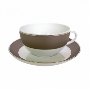 Haviland Aurore Uni Breakfast Cup & Saucer