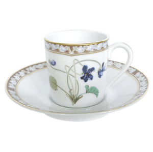 Haviland Imperatrice Eugenie Espresso Cup & Saucer