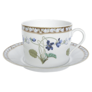 Haviland Imperatrice Eugenie Cappuccino Cup & Saucer