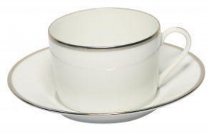 Haviland Orsay Platine Tea Cup & Saucer