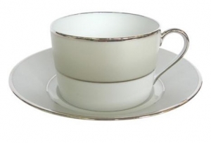 Haviland Clair Lune Uni Tea Cup & Saucer