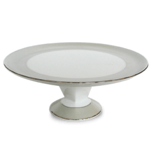 Haviland Clair Lune Uni Footed Cake Platter