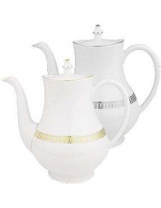 Haviland Plumes Platine Coffeepot