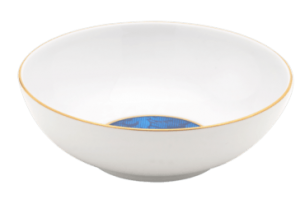 Haviland Damasse Bleu & Or Cereal Bowl