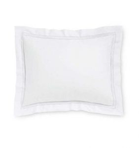 Sferra Finna White Standard Sham - 21X26