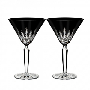 Waterford Lismore Black Martini / Pair - 7.4 oz.