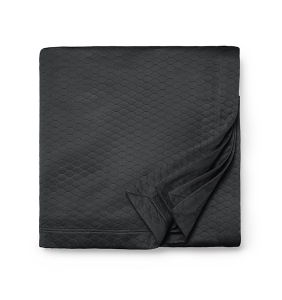 Sferra Favo Charcoal King Coverlet - 114X100