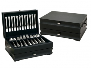 Manhattan Flatware Chest (Black)