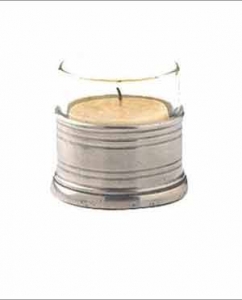 Match Pewter Tea Light Candle Holder w/Glass