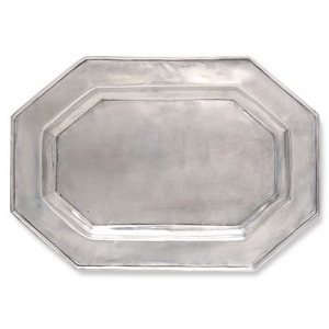 Match Pewter Octagonal Tray For Tureen