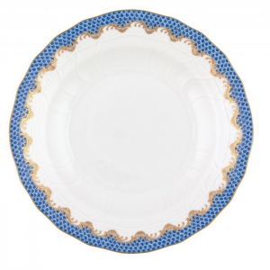 Herend Fishscale Blue Dessert Plate