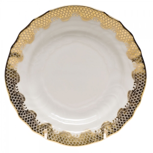 Herend Fishscale Gold Bread And Butter Plate