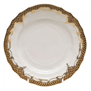 Herend Fishscale Brown Bread And Butter Plate